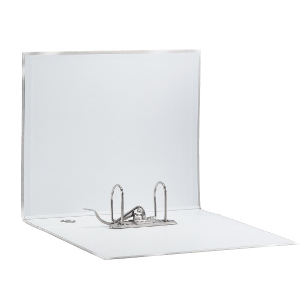 Esselte G53 Eurofile Registratore Grigio Metallizzato - Dorso 8 cm, Commerciale 23x30 cm, Meccanismo a Leva, Capacità Fino a 500 Fogli