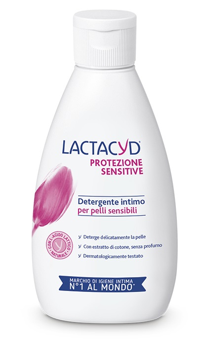 Lactacyd Detergente Intimo Protezione Sensitive 200 ml - Extra Delicato, Senza Sapone, con L-Acido Lattico