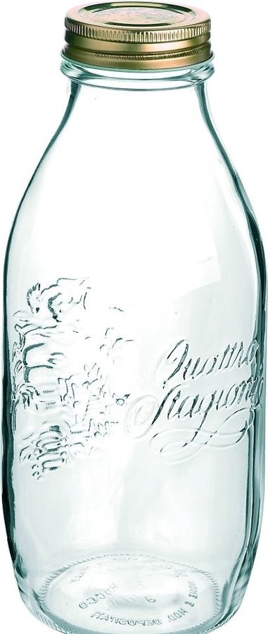 Bormioli Rocco Quattro Stagioni Bottiglia 1L in Vetro Trasparente con Tappo