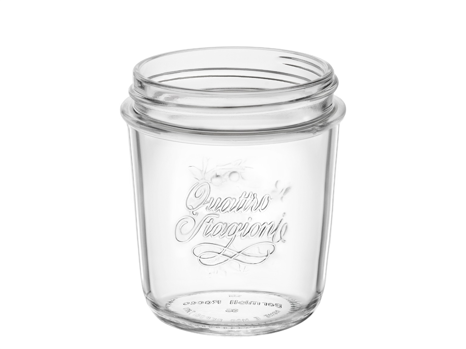 Bormioli Rocco Barattolo Quattro Stagioni 0,32 lt - Vaso Cilindrico, Larghezza 70 mm, Altezza 110 mm, Compatibile con Capsule