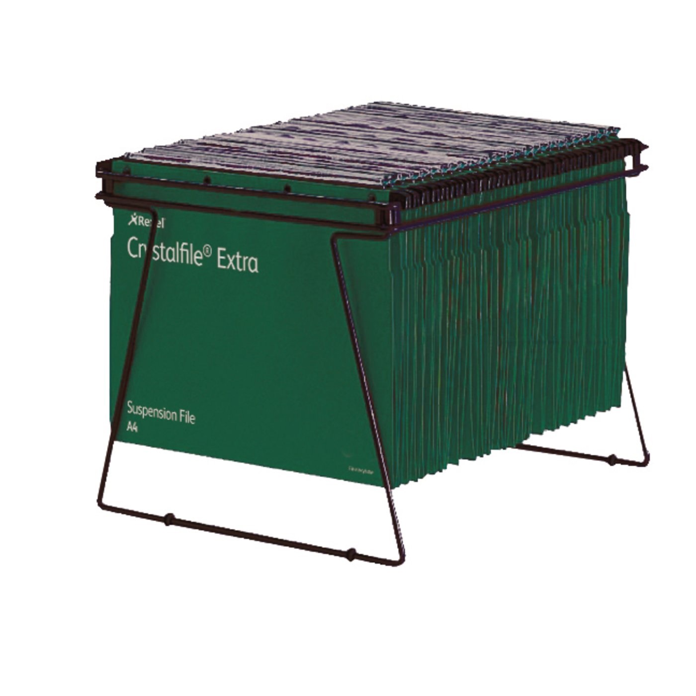 Rexel Vogue Contenitore per Cartelle Sospese Grigio 37700 - Interasse Regolabile 33-39 cm, Capacità Fino a 25 Cartelle, Design Fondo a V