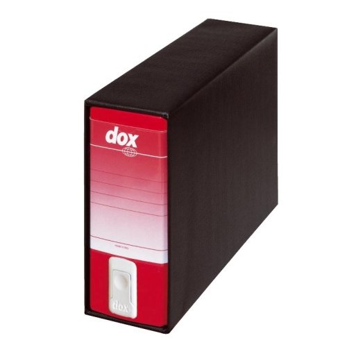 Esselte DOX3 Registratore a leva - Memorandum 8 cm dorso, formato A5 23x18 cm, colore rosso