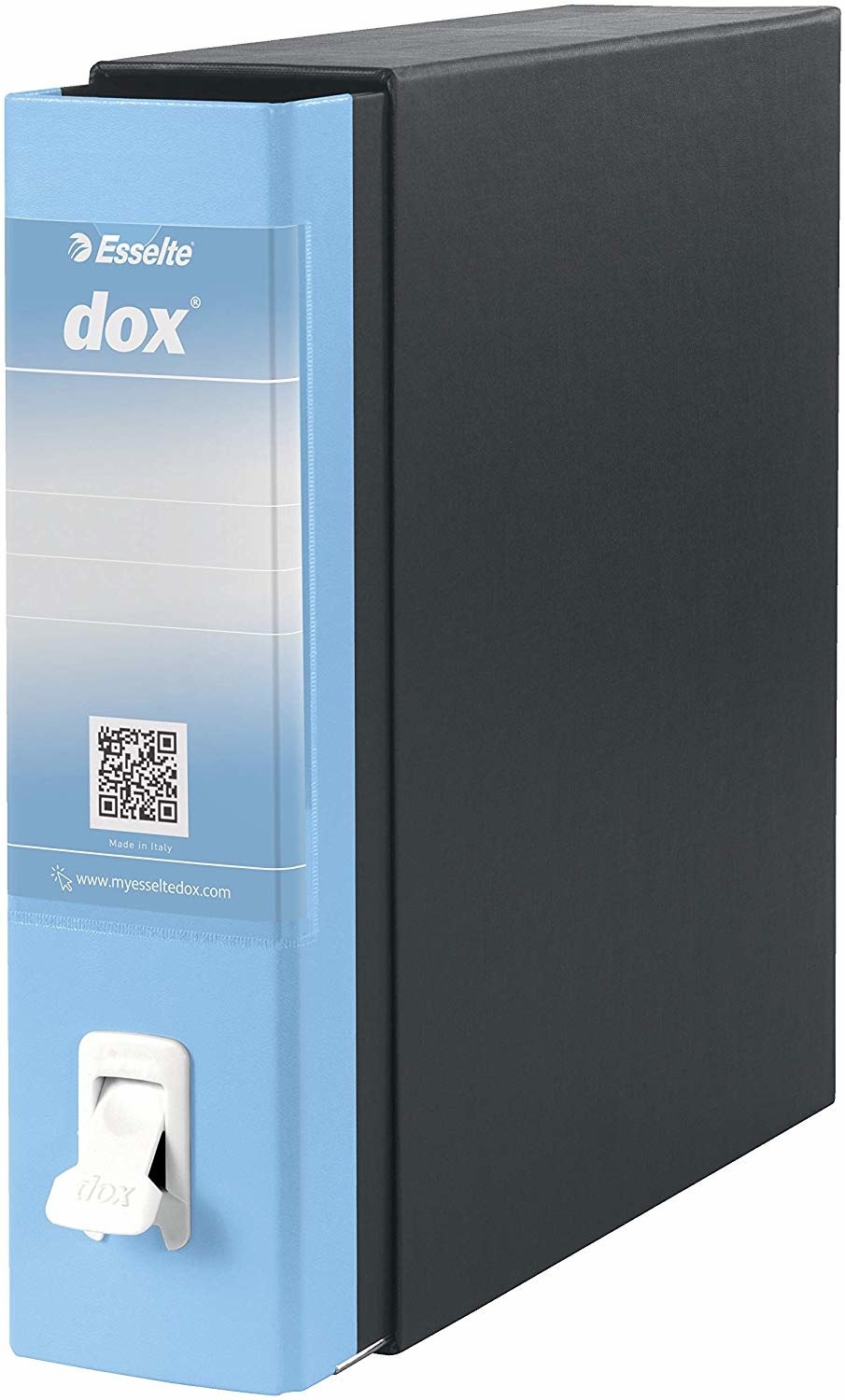 Esselte Dox 1 Registratore a Leva Azzurro - Formato Commerciale 8 cm, Confezione da 6 Pezzi