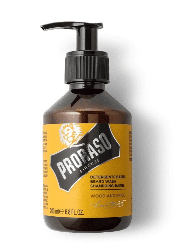 Proraso Detergente per Barba Wood and Spice 200 ml - Delicato, Purificante e Ammorbidisce