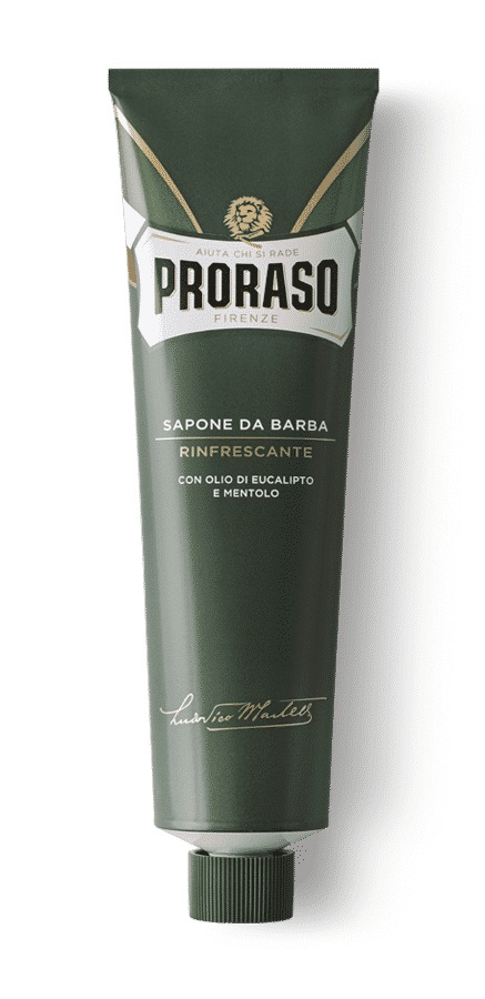 Proraso Sapone da Barba Rinfrescante in Tubo 150 ml - Denso e Cremoso con Olio di Eucalipto e Mentolo