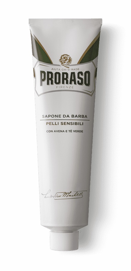 Proraso Sapone da Barba in Tubo per Pelli Sensibili 150 ml - Consistenza Ricca e Cremosa