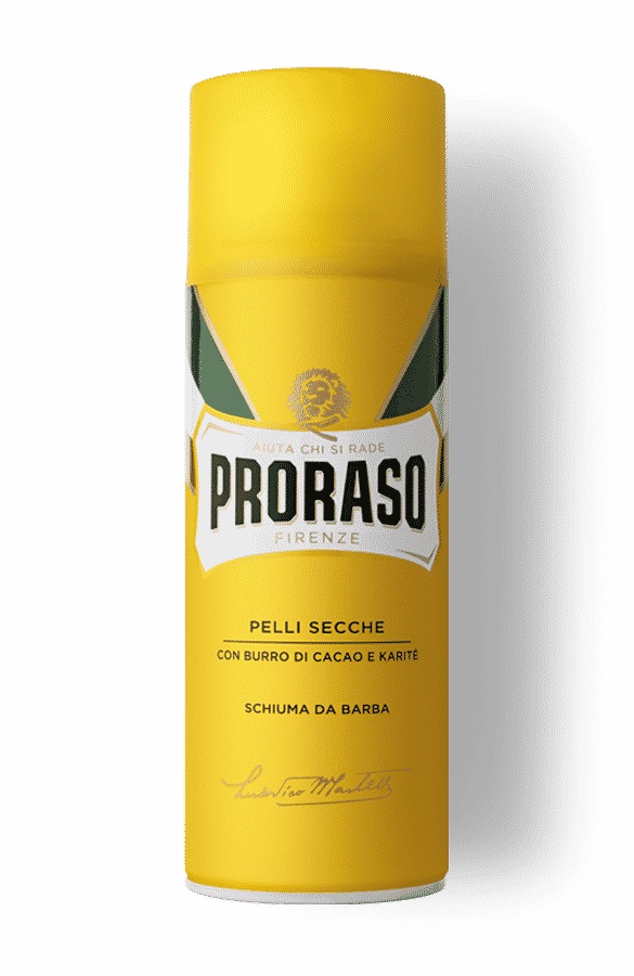 Proraso Schiuma da Barba Nutriente 400 ml - Con Burro di Cacao e Karité, Formula Rigenerante