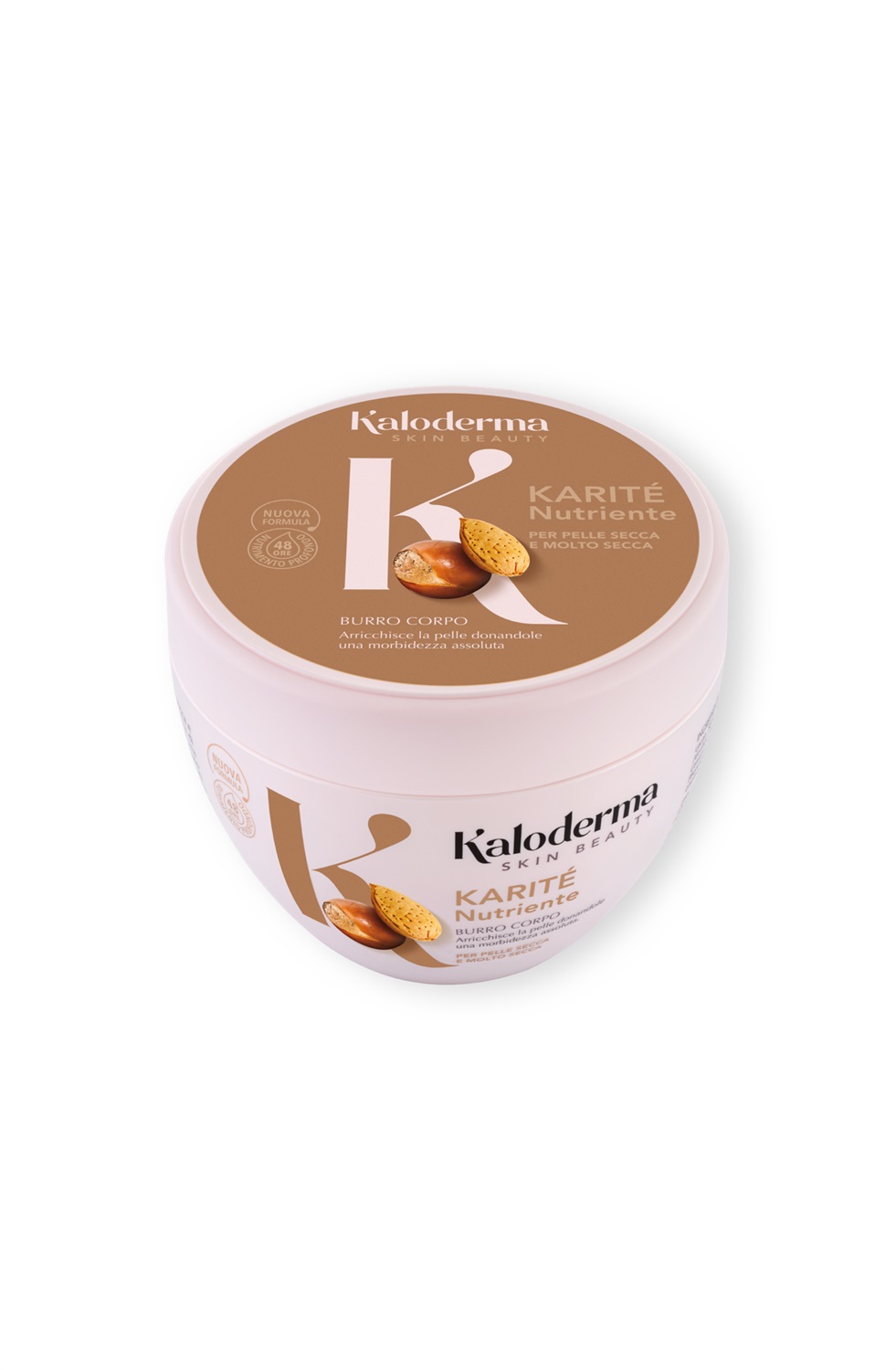Kaloderma Burro Corpo Karité Nutriente 300ml - Idratante e Nutriente per Pelle Secca e Molto Secca con Burro di Karité, Burro di Cacao e Olio di Mandorle