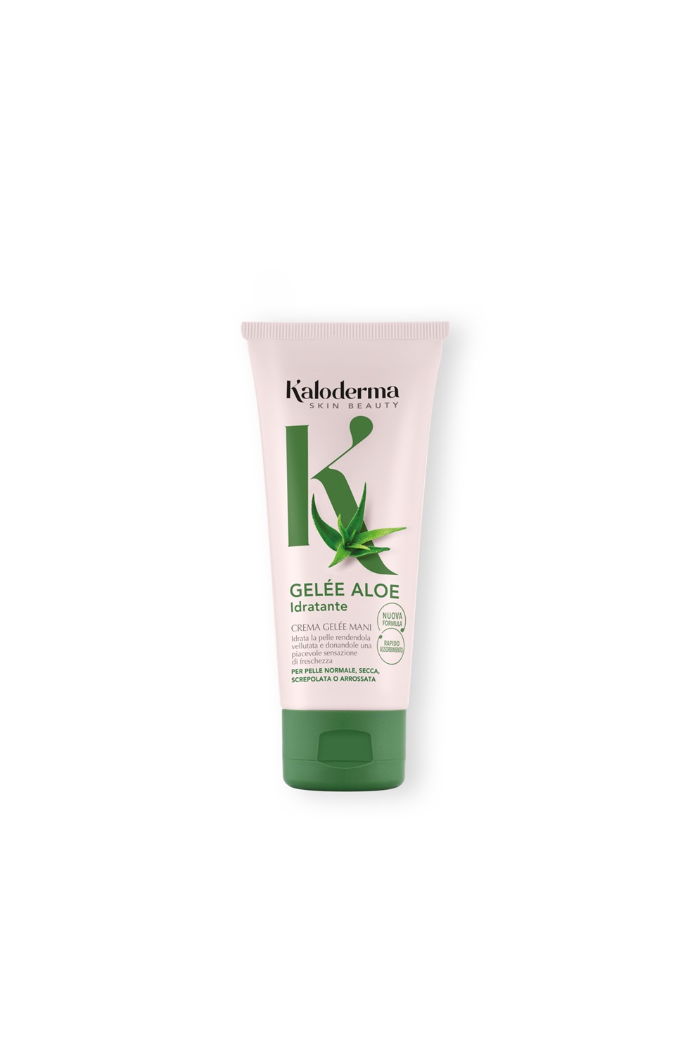 Kaloderma Gelée Mani Aloe Idratante 100ml - Gel con Aloe Vera e Glicerina, Unisex, Pelle Secca, Lenitiva e Idratante