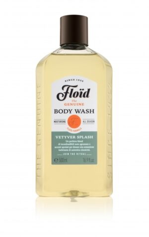 Floïd The Genuine Vetiver Splash Body Wash 500 ml - Gel Doccia Idratante per Uomo con Fragranza di Vetiver e Cedro
