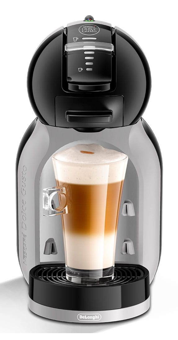 De'Longhi Mini Me EDG155.BG - Macchina per Caffè Automatica a Capsule Nescafé Dolce Gusto, Nero e Grigio, 0,8 L, 1460 W, 15 bar