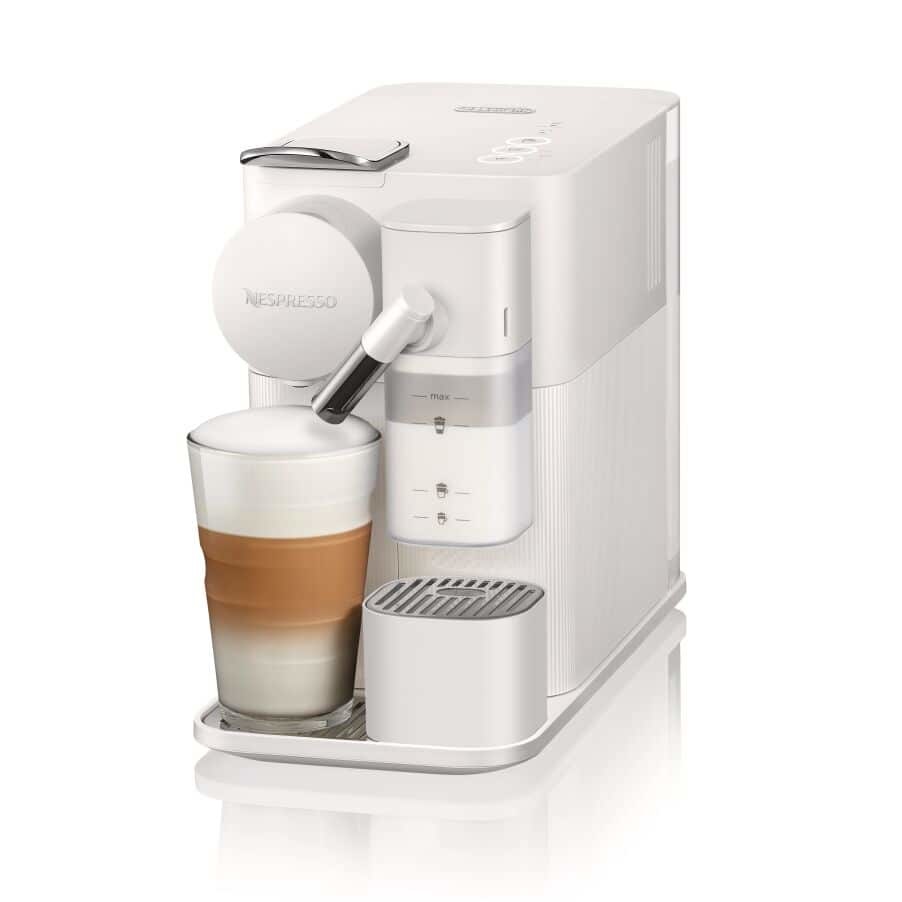 De'Longhi Lattissima One EN510.W - Macchina per Espresso Automatica 1L, Capsule Nespresso, 1400W, Bianco