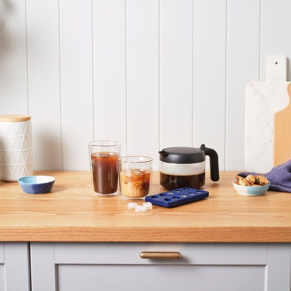 De'Longhi Set Bicchieri Termici in Vetro Borosilicato a Doppia Parete, Capacità 490 ml, Set di 2, Lavabili in Lavastoviglie