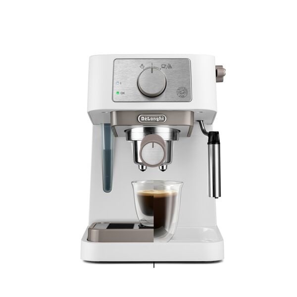 De'Longhi Stilosa EC260.W - Macchina da Caffè Espresso con Cappuccinatore, 1100 W, 15 Bar, Capacità 1 L