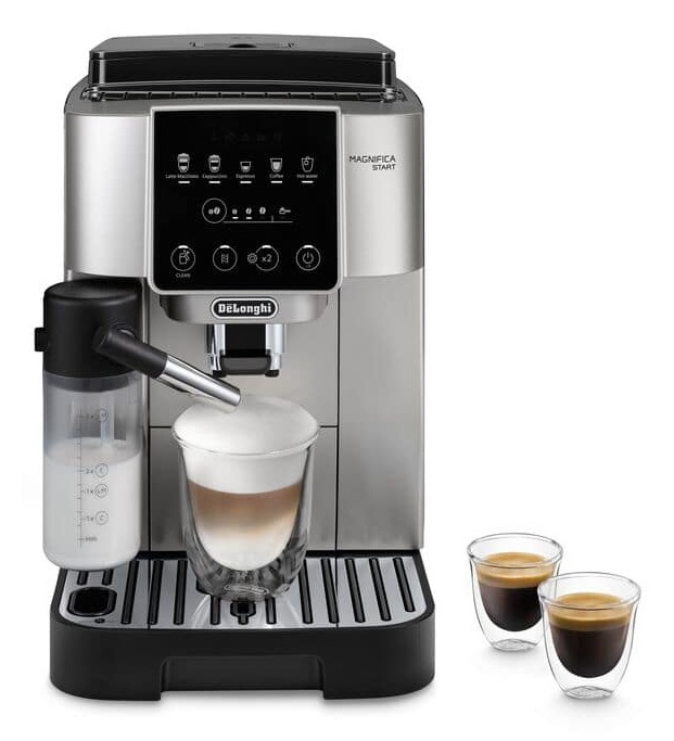 De'Longhi Magnifica Start ECAM220.80.SB - Macchina da caffè automatica con filtro, capacità 1,8 L, argento/nero