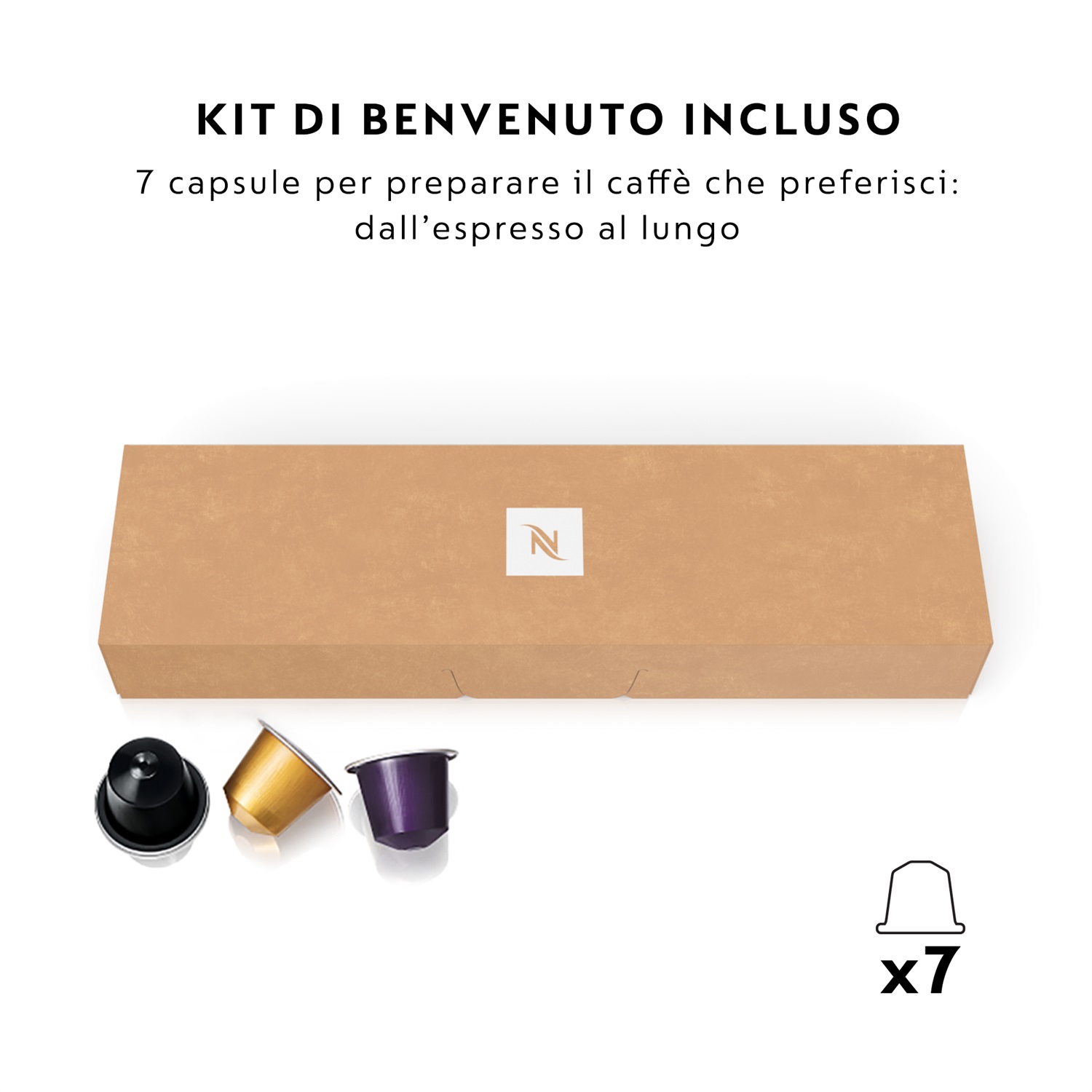De'Longhi Pixie EN127.S - Macchina per Caffè Automatica a Capsule Nespresso, 1 L, 1260 W, Pressione 19 bar, Colore Argento e Nero