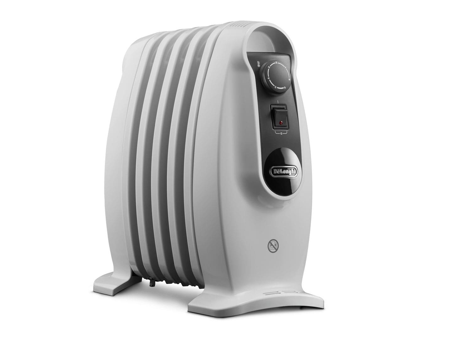 De'Longhi TRNS0505M Stufetta Elettrica a Olio Bianco 500 W per Interni - Riscaldatore Ambiente Compatto
