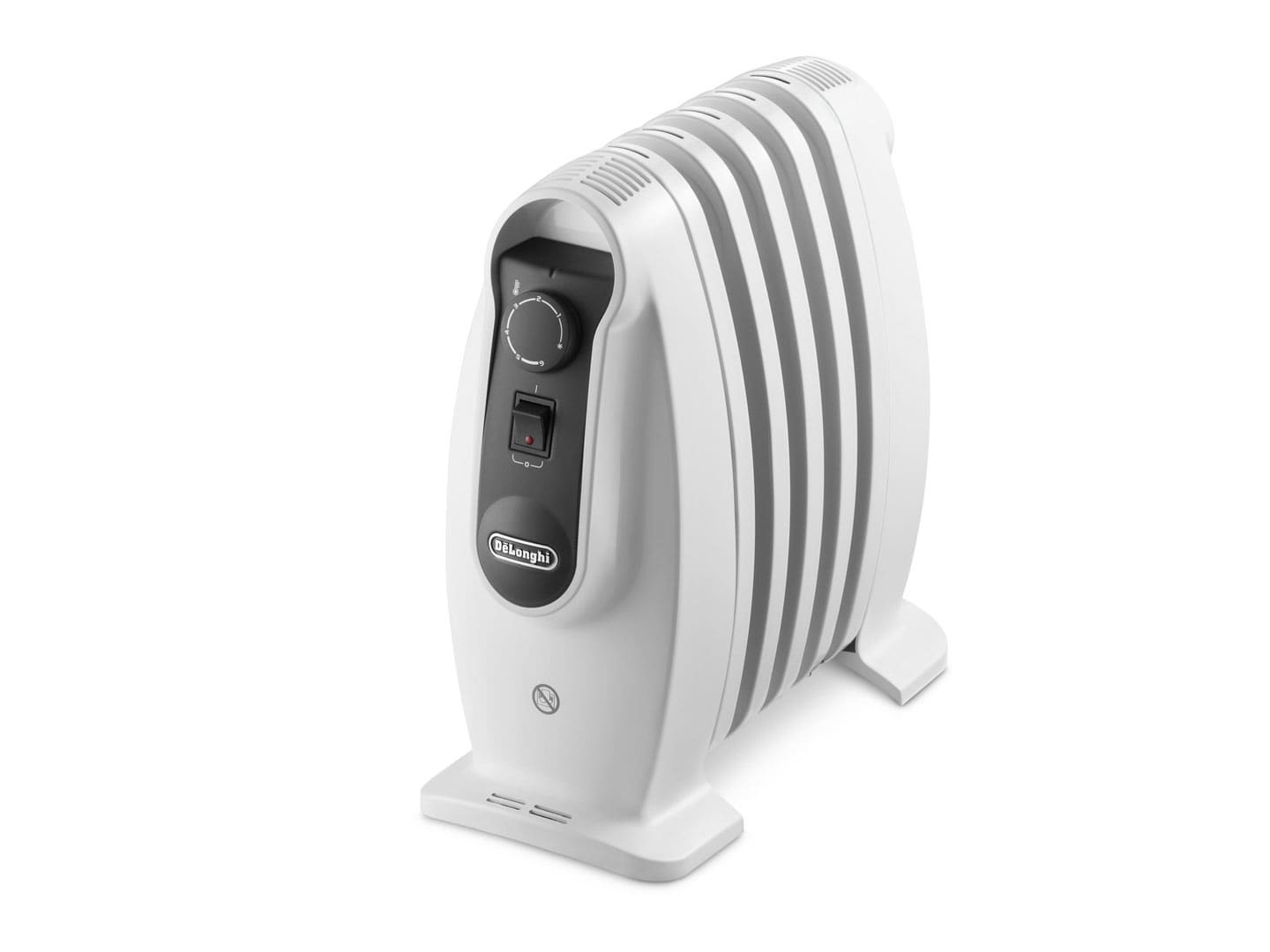 De'Longhi TRNS0505M Stufetta Elettrica a Olio Bianco 500 W per Interni - Riscaldatore Ambiente Compatto