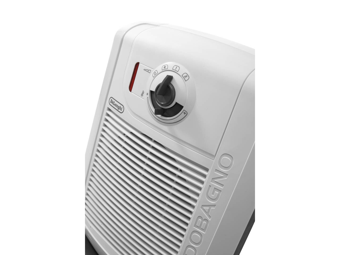 De'Longhi HBC 3030 Termoventilatore Caldobagno 2000 W con Funzione ECO-SILENCE, Protezione Antigoccia e Ventilazione Estiva