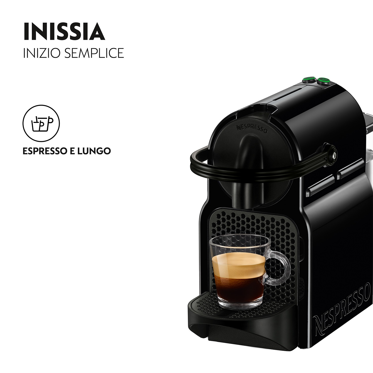 De'Longhi EN 80.B Macchina per Caffè a Capsule Automatica/Manuale 0,8 L 1260 W Nero con Sistema Thermoblock e Pressione 19 bar