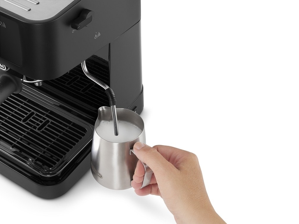 De'Longhi Stilosa EC235.BK Macchina per Espresso 15 Bar, 1 L, 1100 W, Nero, Cialde e Caffè Macinato