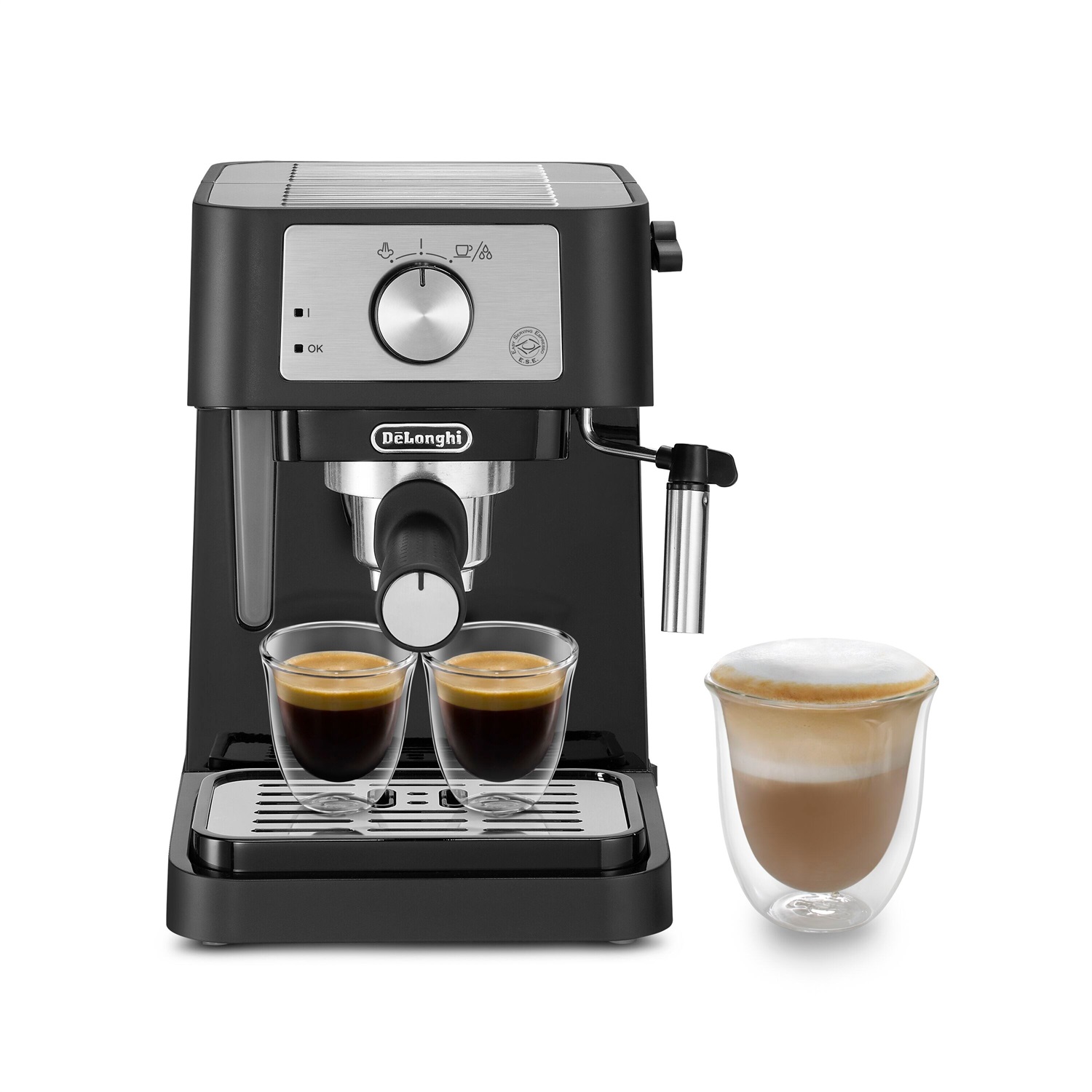 De'Longhi Stilosa Macchina per Espresso Automatica/Manuale 1 L 1100 W Nero Acciaio Inossidabile