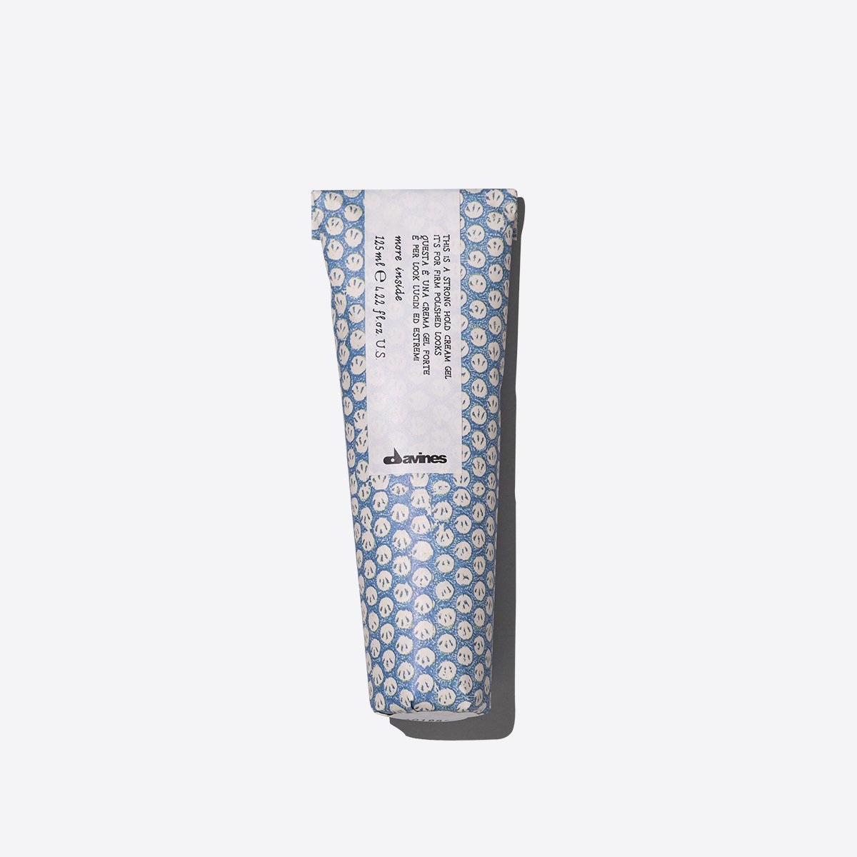 Davines More Inside Strong Hold Cream Gel 125 ml - Gel Modellante per Capelli con Tenuta Forte, Effetto Lucido e Idratante
