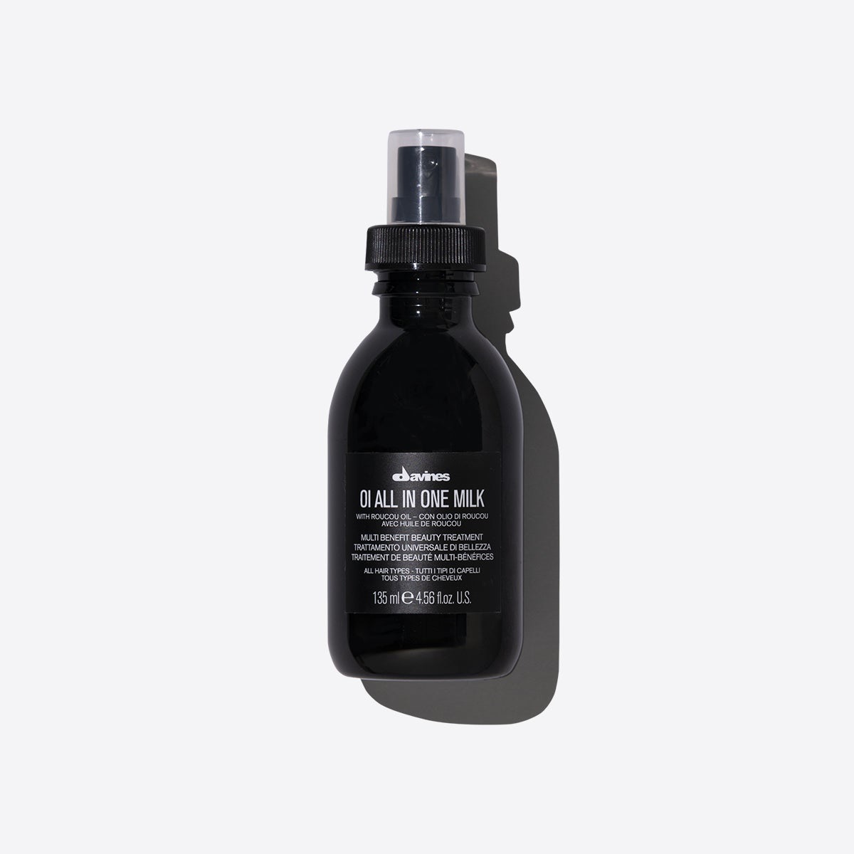 Davines OI All In One Milk Spray Multifunzionale Senza Risciacquo per Tutti i Tipi di Capelli - 135 ml con Olio di Roucou