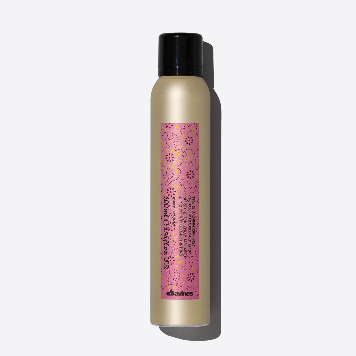 Davines More Inside Shimmering Mist 200 ml - Spray Lucidante Anticrespo per Capelli con Texture Vellutata e Lucentezza Eccezionale