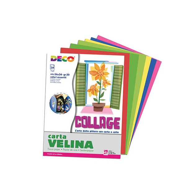 CWR Album di Carta Velina 24 Fogli 24x34 cm 20 g/m² Colori Assortiti