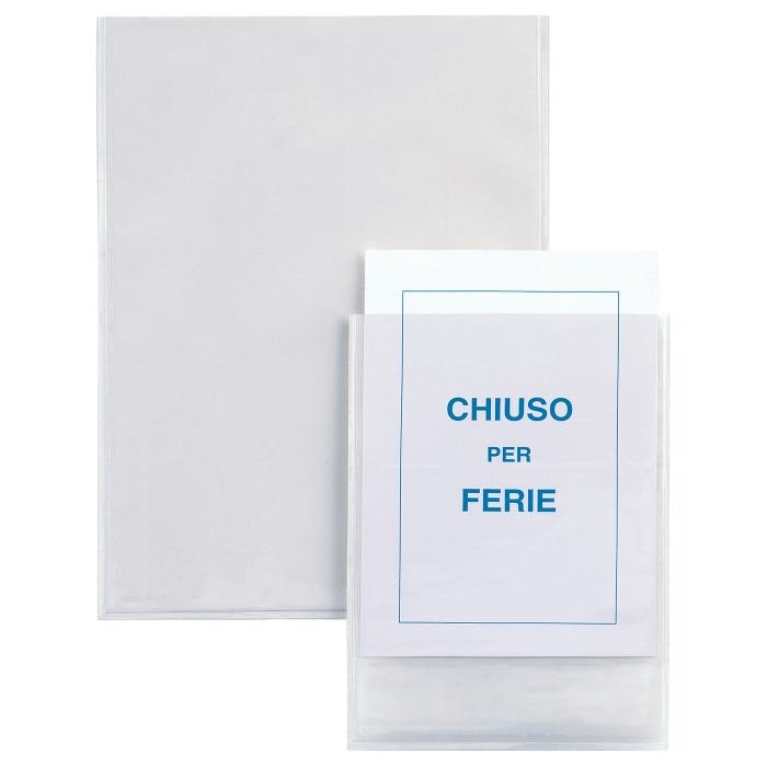 Sei Rota Buste Autoadesive Iesti 15x21 cm in PVC Trasparente - Confezione da 5 Pezzi