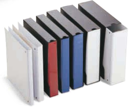 Sei Rota Raccoglitore Personalizzabile Stelvio TI A4 - 4 Anelli Quadri 65 mm - Blu - Dorso 9 cm - Formato Esterno 28x31 cm