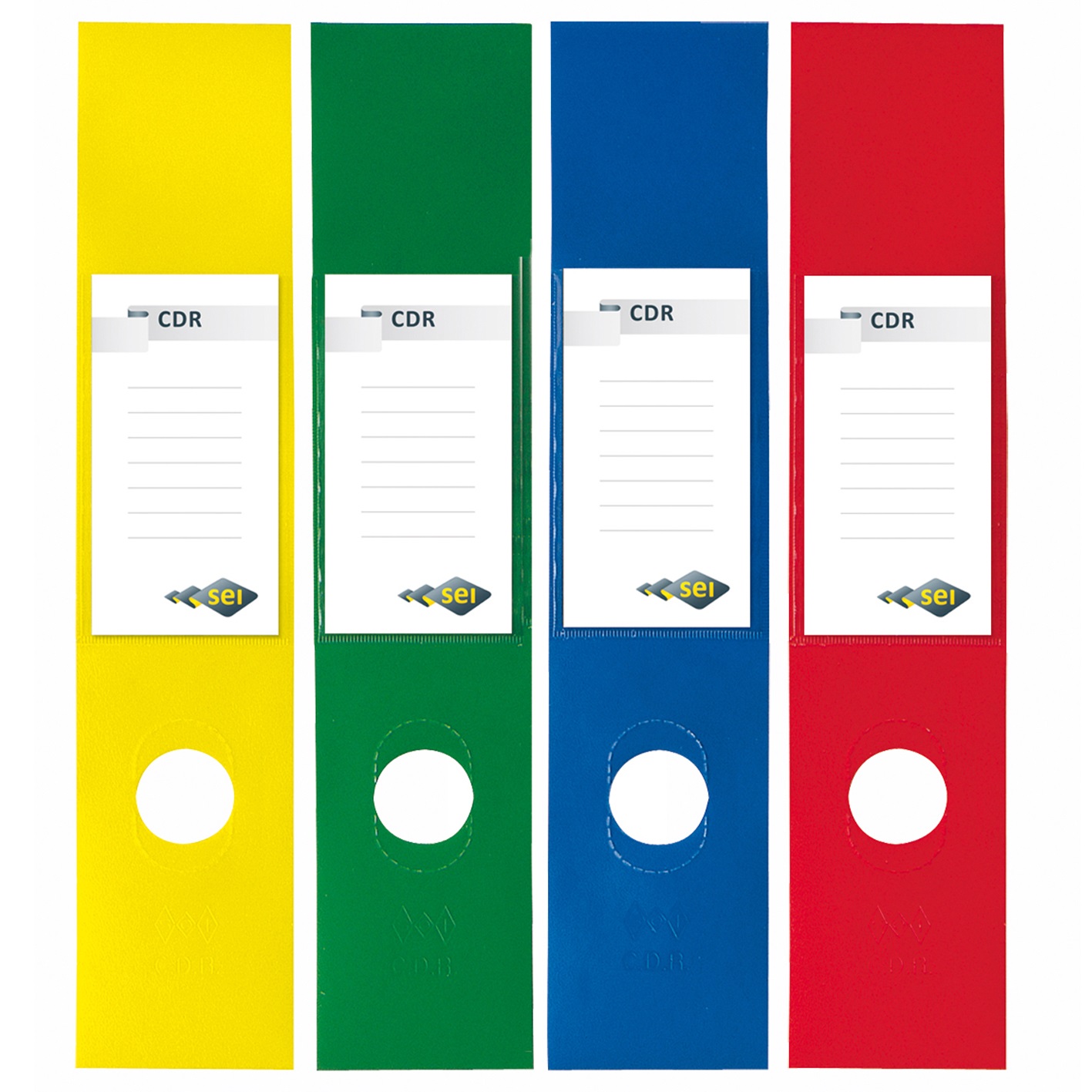 SEI Rota Copridorso Autoadesivo CDR 7x34,5 cm Rosso - PVC Morbido - Conf. 10 Pezzi