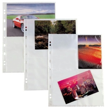 Sei Rota Buste Porta Foto Atla F - 4 Spazi 15x21 cm - Trasparente - Conf. 10 Pezzi