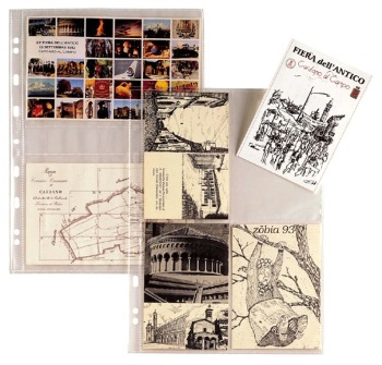 Sei Rota Atla FT - Buste Forate Porta Foto e Cartoline - 4 Spazi 13x18 cm - Trasparenti - Conf. 10 Pezzi