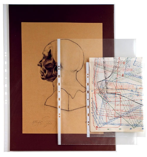 SEI ROTA Buste forate Atla T - Pesante Liscio - 50x70 cm - Trasparente - Conf. 10 Pezzi