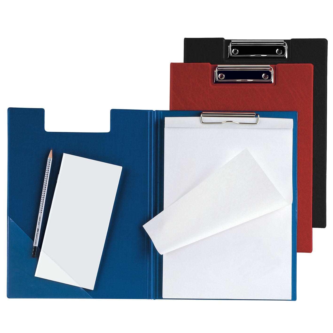 Sei Rota Portablocco Doppio Superblock D 21x29,7 cm in Colpan® Nero con Molla in Acciaio e Tasca Interna