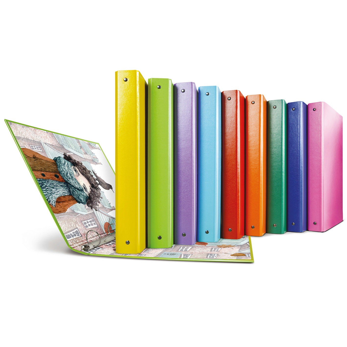 Sei Rota Raccoglitore Raggio Sogni A4 - 4 Anelli Tondi da 30 mm - Stratopan® - Fantasie Assortite