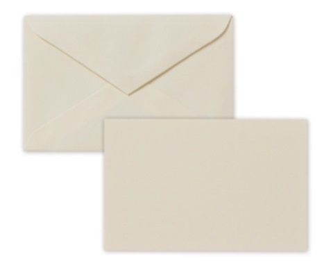 Saul Sadoch Rex Biglietti di Auguri e Condoglianze con Buste, Formato 9x14 cm, Colore Avorio, Confezione da 100