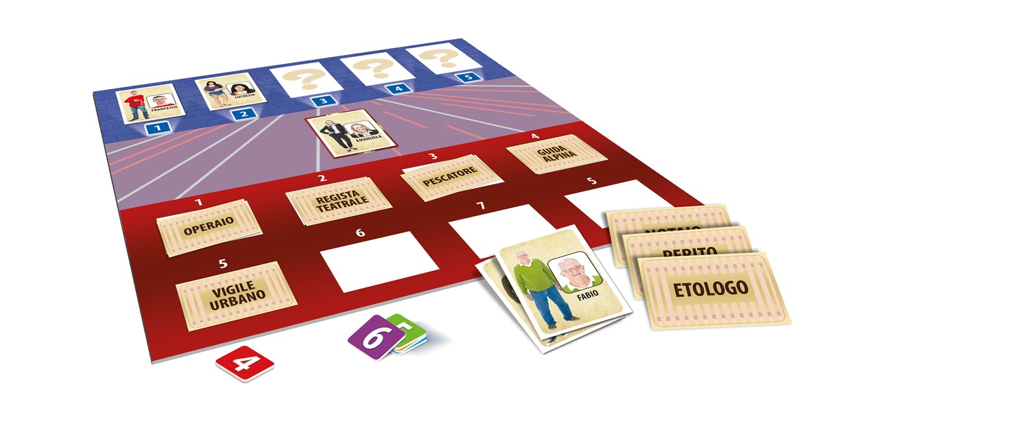 Clementoni I Soliti Ignoti - Gioco da Tavolo con Tabellone e Carte 'Mestiere' per Divertimento Familiare