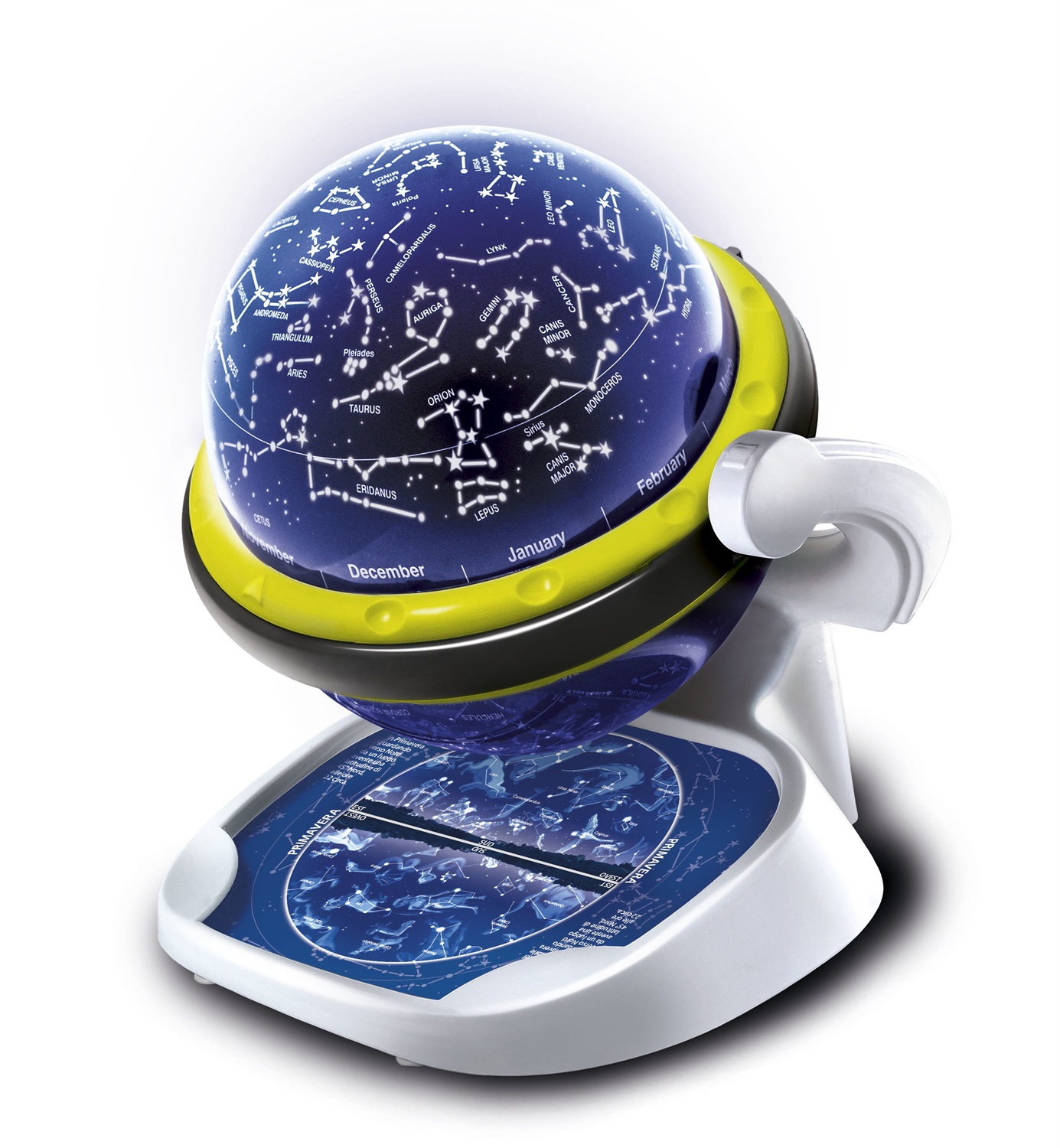 Clementoni Scienza & Gioco Lab - Planetario Luminoso - Gioco Educativo per Esploratori Astronomi da 8 Anni - Proiezione delle Costellazioni in Camera - Made in Italy