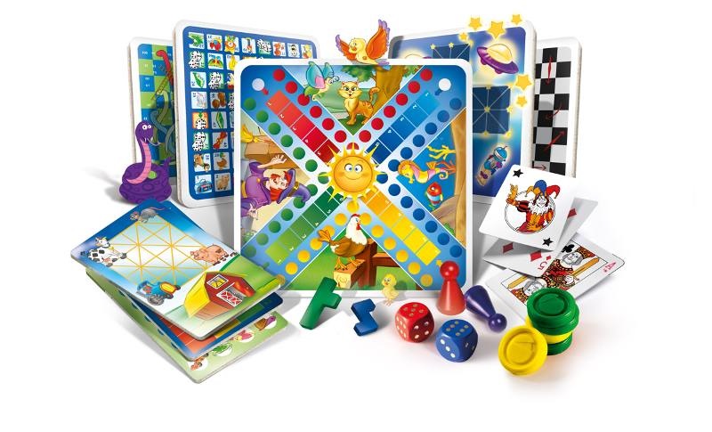 Clementoni 12952 - 100 Giochi Riuniti, Grande Raccolta di Giochi da Tavolo e Carte per 1-12 Giocatori, Idea Regalo per Bambini dai 4 Anni, Made in Italy