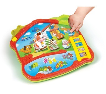 Clementoni La Fattoria Canta e Impara - Gioco Educativo Interattivo con Pannello Smart Touch, 4 Modalità di Gioco per Imparare Numeri e Versi degli Animali, Età 18-36 Mesi