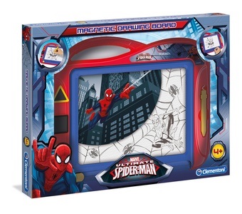 Clementoni Lavagna Magnetica Spiderman Multicolore con Stampini Geometrici