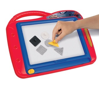 Clementoni Lavagna Magnetica Spiderman Multicolore con Stampini Geometrici