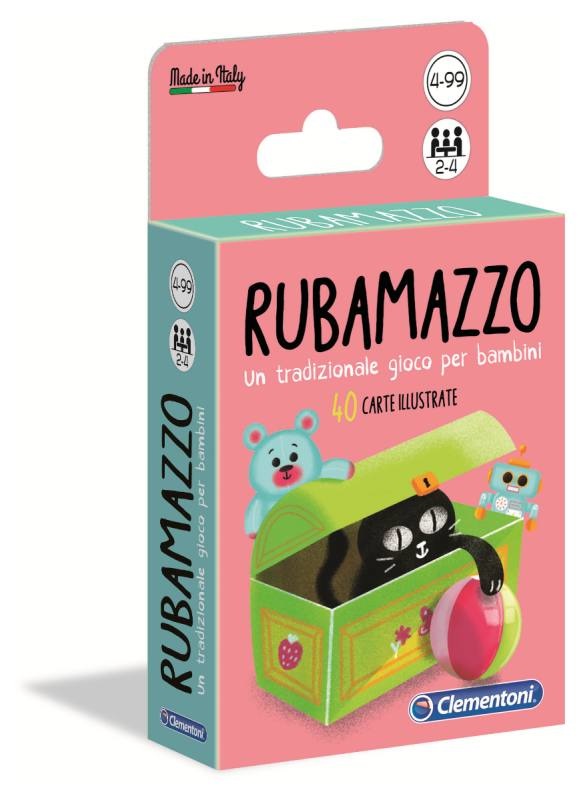 Clementoni Rubamazzo - Gioco di Carte con 40 Illustrazioni di Giocattoli, per Bambini 4 Anni, 2-4 Giocatori, Idea Regalo Made in Italy