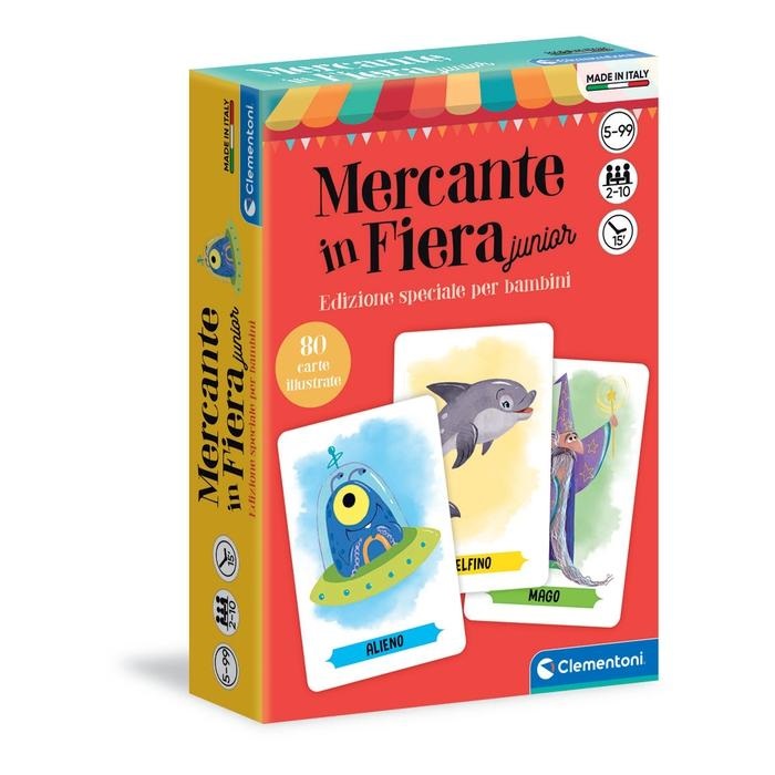 Clementoni Il Mio Primo Mercante in Fiera - Gioco da Tavolo per Bambini dai 5 Anni con 80 Carte e 40 Illustrazioni