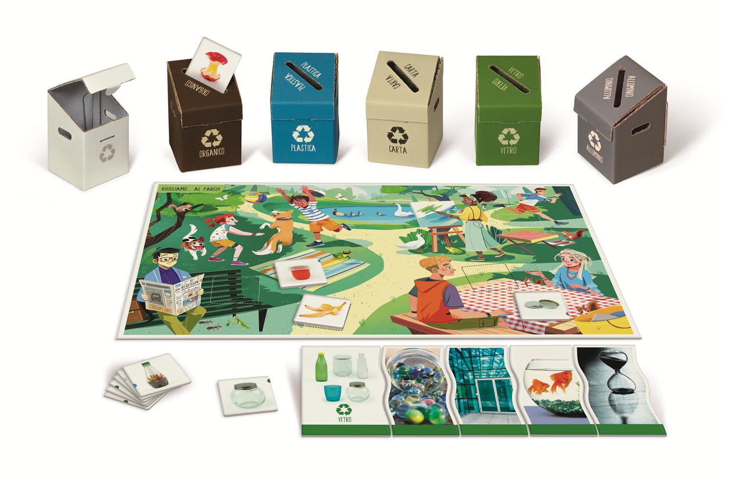 Clementoni Sapientino - Eco Giochi Educativo per Bambini 4 Anni, Raccolta Differenziata con Materiali 100% Riciclati - Play for Future