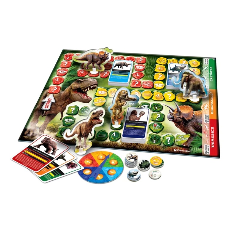 Clementoni Sapientino Preistoria - Gioco Educativo Dinosauri per Bambini da 6 a 10 Anni, Made in Italy, Multicolore