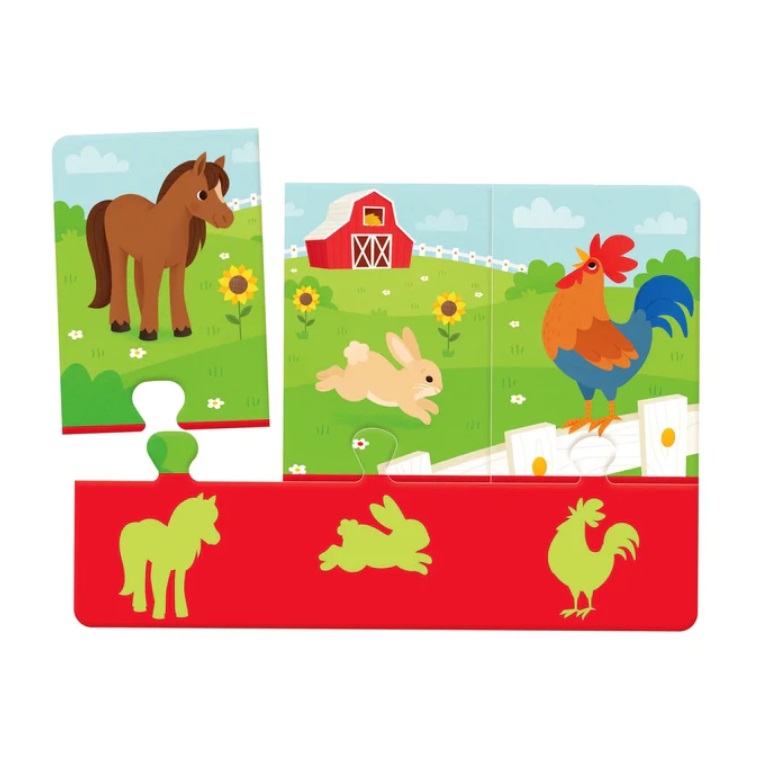 Clementoni Sapientino Baby Animali e Sagome - Puzzle Tattile Educativo per Bambini 1-3 Anni